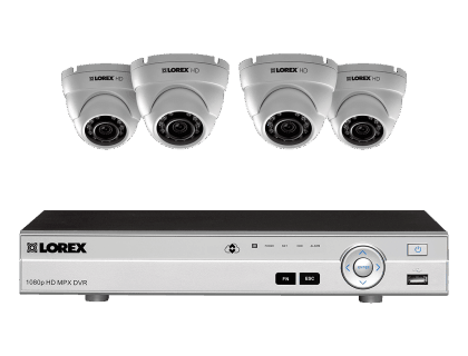 1080p HD Home Security System with 4 Outdoor Dome Cameras MPX84DW 1080p HD Home Security System with 4 Outdoor Dome Cameras MPX84DW