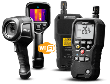 Flir E5 with WiFi Infrared Camera and MR77 Moisture Psychrometer Flir E5 with WiFi Infrared Camera and MR77 Moisture Psychrometer