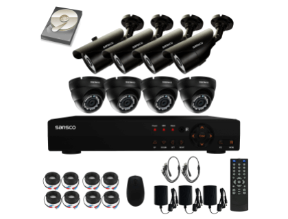 Sansco Security Camera System With 8 Channel 1080 N DVR Sansco Security Camera System With 8 Channel 1080 N DVR