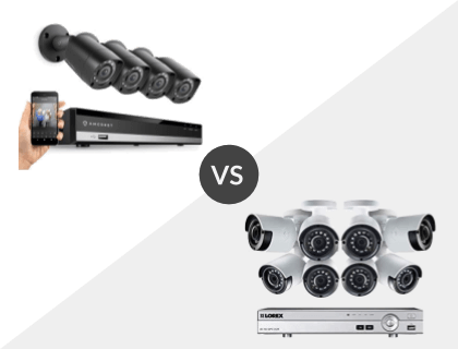 Amcrest HD 1080P-Lite 8CH System vs. Lorex 8CH Wired 4K 2TB DVR System Amcrest HD 1080P-Lite 8CH System vs. Lorex 8CH Wired 4K 2TB DVR System