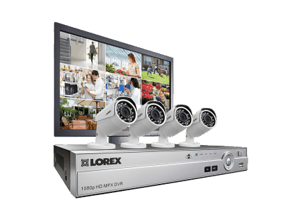 Complete 4-Camera HD Home Security System with Led Monitor MPX84MW Complete 4-Camera HD Home Security System with Led Monitor MPX84MW