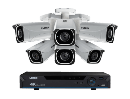 Lorex HD NVR with Super HD 4MP Security Cameras (4KHDIP84W) Lorex HD NVR with Super HD 4MP Security Cameras (4KHDIP84W)