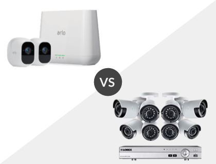 NETGEAR Arlo Pro 2 vs. Lorex 8CH Wired 4K 2TB DVR System