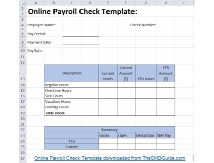 Employee Earnings Record Template from www.thesmbguide.com