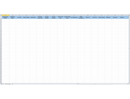 Payroll Ledger Template