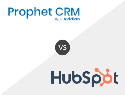 Prophet CRM vs. HubSpot