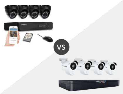 SANSCO 4CH 1080P DVR System vs. Night Owl 8 Channel HD 1TB DVR System SANSCO 4CH 1080P DVR System vs. Night Owl 8 Channel HD 1TB DVR System