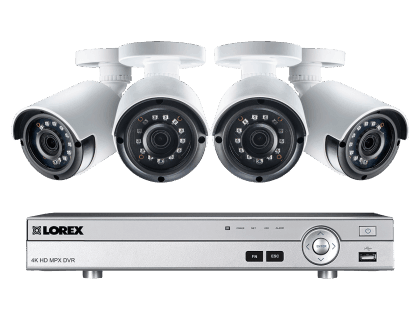 Lorex Security Surveillance Camera System with 4 Cameras 4 Channel DVR (LX1080-44BW) Lorex Security Surveillance Camera System with 4 Cameras 4 Channel DVR (LX1080-44BW)