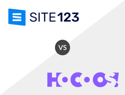 Site123 vs. Hocoos