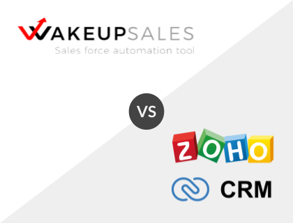 Wakeupsales CRM vs. Zoho CRM Wakeupsales CRM vs. Zoho CRM