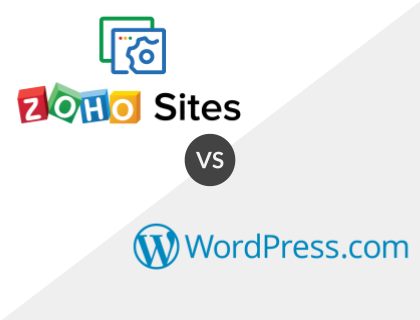 Zoho Sites vs WordPress.com Zoho Sites vs WordPress.com